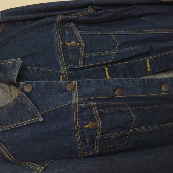 Men's lightly used condition Denim jacket sz 2x - Picture 3 of 6
